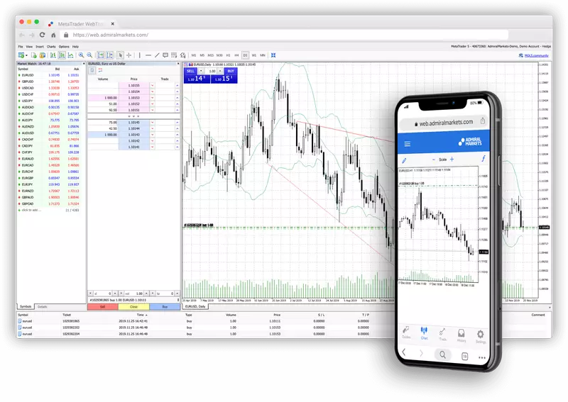 Piattaforma MetaTrader WebTrader